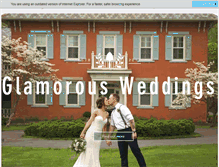 Tablet Screenshot of glamorous-weddings.com